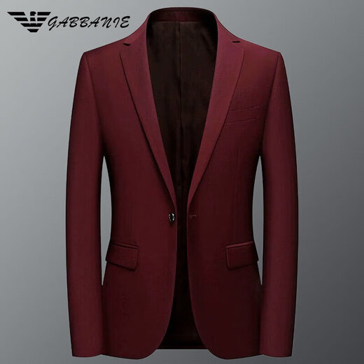 ARMANI EXCHANGE Armani light luxury suit men's slim jacket business casual formal suit single suit groom wedding suit men's suit gam-C87881 solid color single button small suit navy S (weight 120Jin Jin equals 0.5kg and below)
