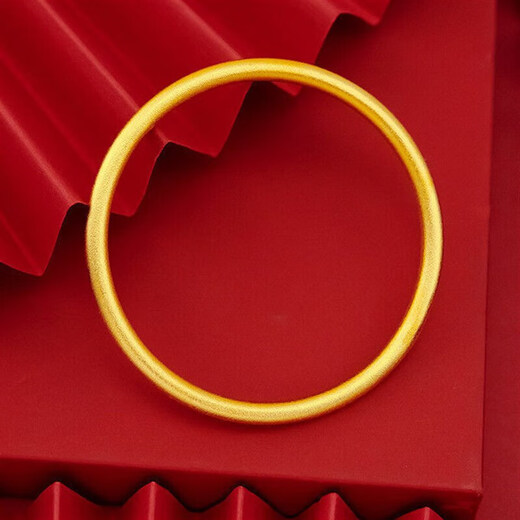 Quan Yin 2025 Yue Sha Gold Bracelet Women's Simulation Ancient Method Bracelet Heritage Solid Wedding Gift Bracelet Head 5mm Bracelet 56 Inner Diameter + Bracelet Combo Set