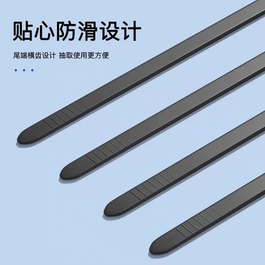Tianyi self-locking nylon cable ties, cable management tape, host installation, gardening, cable desktop cable management, wire binding straps, black 4.7*300mm, 100 pieces