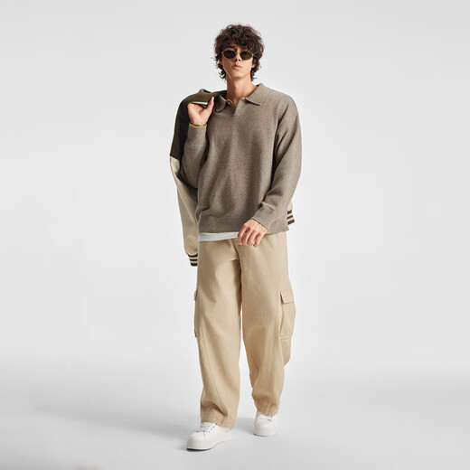 BODYDREAM President Sweater 2nd Generation Old Money Sweater Men's GeekChic Cardigan Seagull Neck Sweater Dark Gray M 120-150Jin Jin equals 0.5 kg