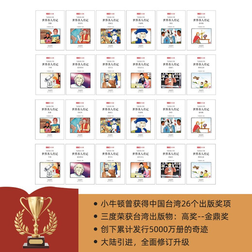 Little Newton Humanities Museum Biographies of World Celebrities for Children Series A + Series B (set of 24 volumes) 7-10 years old, produced by Tong Cube