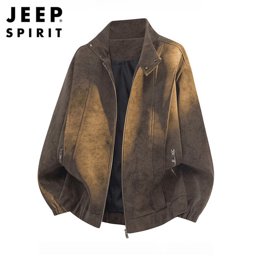JEEP SPIRIT Jeep jacket men's leather jacket men's autumn and winter tops high-end casual sports American men's clothing