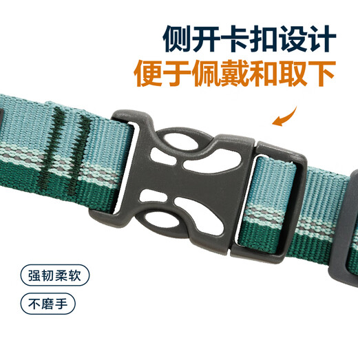 Ruffwell Ryan's webbing dog collar small dog ruffwear pet collar dog collar Shiba Inu dog collar collar River Rock Green XS