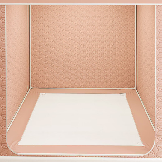 Langsha (langsha) baby anti-fall mosquito net 1.8x2 meters home bed tent warm and cold-proof quilted all-inclusive anti-fall folding bed curtain five sides-jade quilted light-proof style warm/windproof/anti-mosquito/shading 180 width x 200 length x 170 height