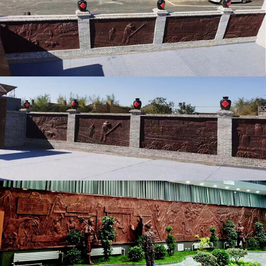 Wen Yijia relief fiberglass sculpture forged copper sandstone cast copper imitation copper figure campus mural plaque stone carving back copper relief 1