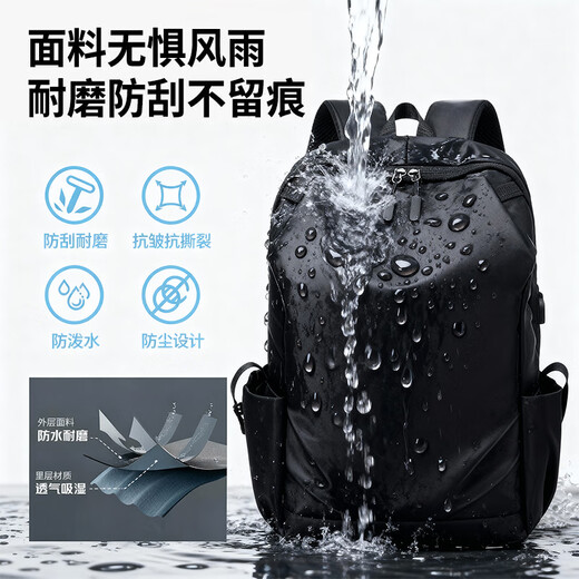 Tangshi Rucksack Herren Rucksack Business Pendeln Große Kapazität Geschäftsreise College Student Computertasche Junior High School Student Bag