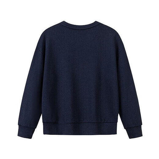 NIKE Nike Boys Suit Plus Velvet Winter 2025 New Girls Sports Cotton Sweater Two-piece Set Children's Long Sleeve Indigo 2198 Autumn and Winter Plus Velvet Style High Weight 140 /S Recommended Height 128-140cm