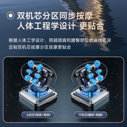 AUX massage chair flagship king 8 heads + 8 heads dual movement 2025 top ten brands home space capsule full body multi-function electric small apartment sofa Chinese medicine health massage for the elderly Top version polar gray 8 heads dual movement + leg and knee hot compress + electric leg lift 30-day free trial + delivery in rural areas