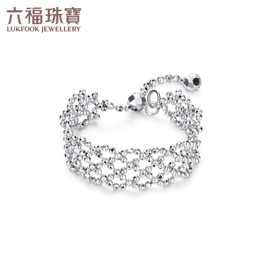 Lukfook Jewelry platinum 950 lace CNC process pull-adjustable romantic soft ring platinum ring priced GJP0014DS 2.13 grams (including labor cost 320 yuan)