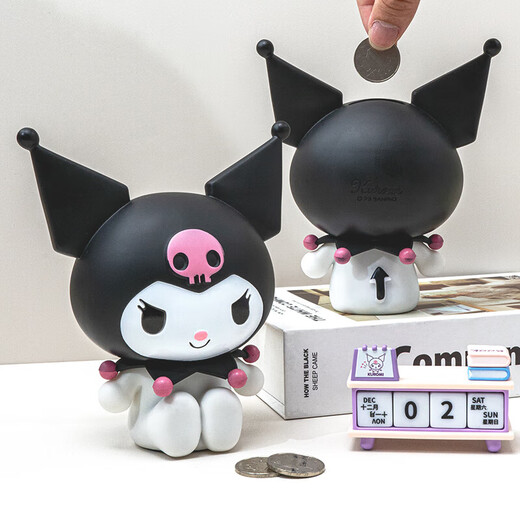 Kurome Creative Piggy Bank Bluetooth Speaker Desktop Ornament Trendy Cute Night Light Children's Birthday Gift Black Kurome-Piggy Bank Ornament