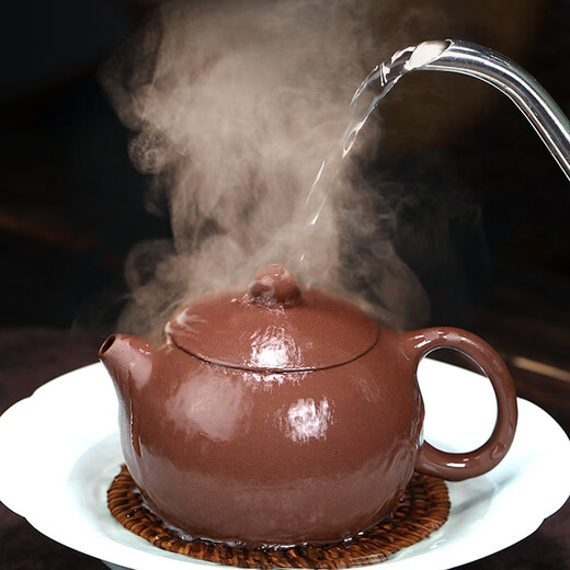 Zanghu Tianxia Authentic Yixing Purple Clay Pot Purely Handmade Original Mineral Purple Clay Xishi Pot Household Chinese Purple Clay Kung Fu Tea Set Teapot Xishi Pot 220ml