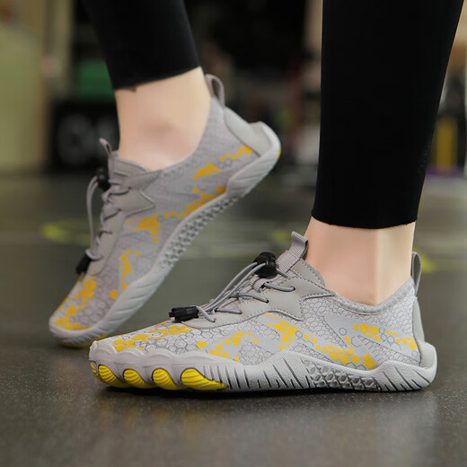 2025 summer breathable sports outdoor wading and river tracing shoes hiking beach men and women leisure fitness yoga swimming shoes ZQ668 Moonlight 36