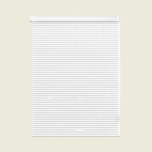 Jiayouyou aluminum alloy blinds can be installed without drilling for office bathrooms. High-end waterproof blackout lifting roller blinds can be customized (beaded style) (bright) pearl white.