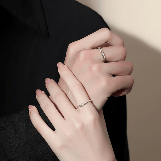 DR platinum couple ring pt950 platinum men's and women's engagement rings, a pair of Valentine's Day birthday gifts for girlfriends, Cupid's ring defaults to live and shut up to contact customers