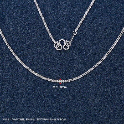 Beijing Gold Trading Center Co., Ltd. Platinum Necklace Keel Chain Simple, Fashionable and Versatile Style for Boyfriend and Husband Holiday Birthday Gift 2025 About 4.36g