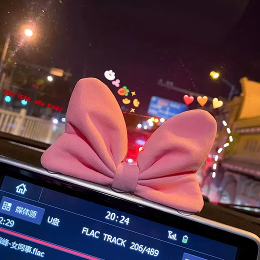 Yusenyi high-end car ornaments 2025 new women's car center console bow decoration supplies car interior 5-Audi A6L/A7L/A8L/RS4/