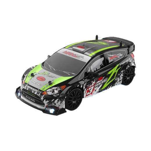 Zhouke children's four-wheel drive off-road racing car full scale rc remote control car high speed drift rally model boys and children electric car green-Ford rally car half scale one battery
