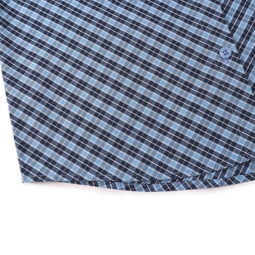 ELLE KIDS casual style girls spring and autumn classic versatile miu style college style pattern long-sleeved embroidered plaid shirt