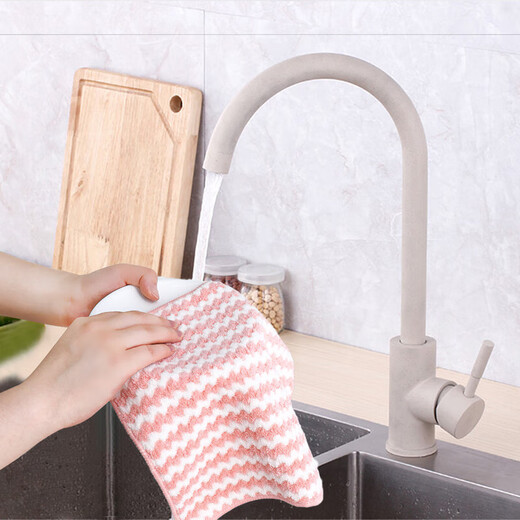 Rag, water-absorbent dishwashing cloth, special kitchen towel that is stained with oil and does not shed easily, thickened table scouring pad, 10 packs of 25*25, random colors