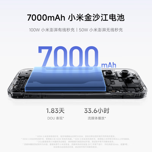 Xiaomi (MI) 17 new 5G mobile phone Xiaomi 5G mobile phone world premiere fifth generation Snapdragon 8 Extreme Edition 7000mAh large battery Leica Light and Shadow Master Portrait Wireless Second Charge White 16G+1T