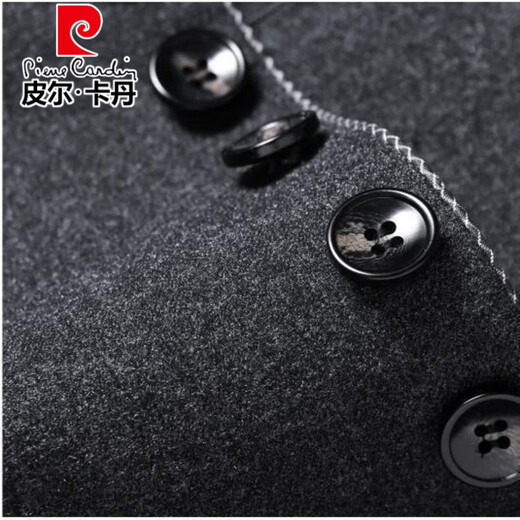 Pierre Cardin high-end woolen suit suit for men 2025 autumn new suit middle-aged stand-up collar tunic suit two-piece suit for men standard version XL recommended 130-145 Jin Jin equals 0.5 kg