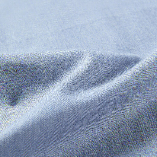 Chemise à manches longues Youngor tissu mélangé de coton pour hommes chemise de couleur unie en velours complet chaud et confortable 2025 nouveau produit bleu VLRM119689HJA 41 (175/96A)