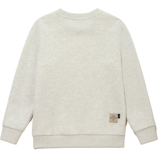 DESCENTE children's sweatshirt logo printed long sleeve gray 130