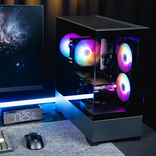 ASUS family bucket i5 14600KF/12600KF/5060/5060TI/5070 TUF assembled computer e-sports game live broadcast AI productivity host DIY complete machine configuration six 14600KF+RTX5060 advanced version