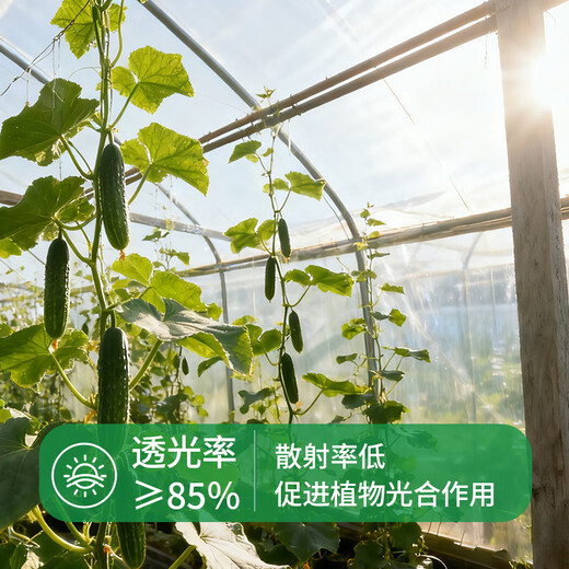 Yueshun plastic cloth thickened anti-aging drip-free film 2 meters wide 8 wires * 5 meters greenhouse film film waterproof cloth dustproof insulation film