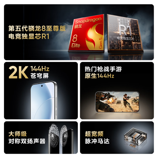 Realme GT8 Pro fifth generation Snapdragon 8 Extreme Edition e-sports independent graphics chip 2K 144Hz high brush direct screen 200 million potential gaming e-sports mobile phone 16+1TB white