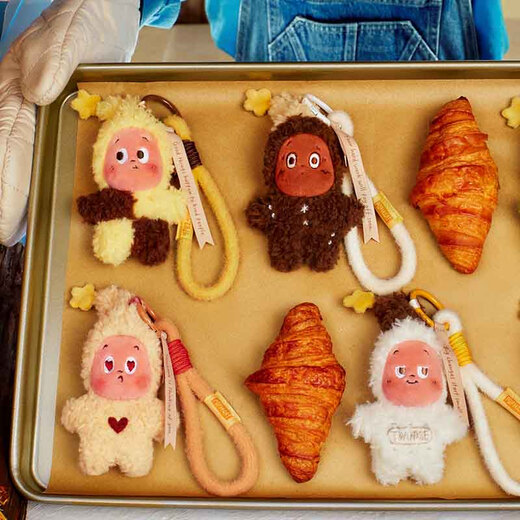 POPMART Bubble Mart, Star People’s Delicious Moments Freshly Baked Biscuits, Plush Pendants, Blind Box Trendy Gifts, Matcha Crisps, Unboxed and Unpacked, Authentic and Fidelity, Quick Delivery