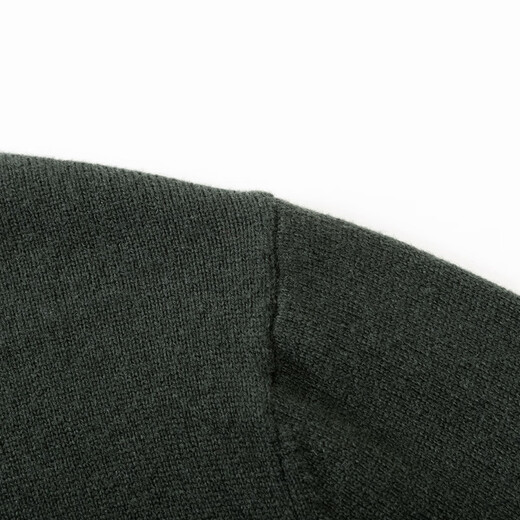 恒源祥纯羊毛衫男士秋冬加厚翻领针织衫商务休闲套头毛衣