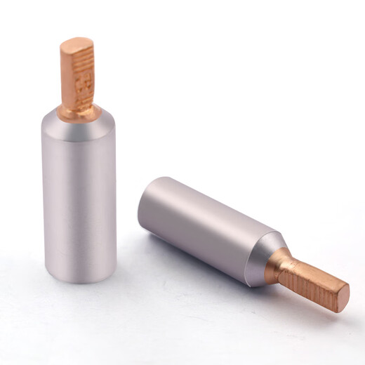 Dafuri C45 circuit breaker electric meter special copper-aluminum connector transition connection aluminum wire nose pin terminal block screw type丨air switch pin丨1-16 square丨heat shrinkable tube