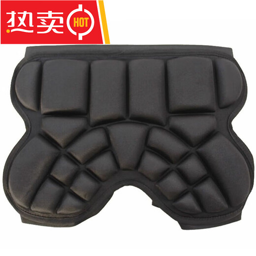 OUOETY roller skating butt pad, children's roller skating butt pads, adult thickened anti-fall pants, figure skating ski protective gear, skateboard, children's black (height 0.9-1.25 meters), one size fits all