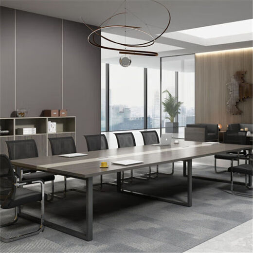 办公家具会议桌长桌小型简约现代长条桌培训桌洽谈桌办公桌椅组合 2.0*1.0米会议桌