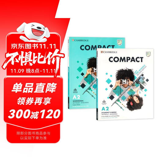 剑桥KET:Compact Key for Schools A2 课本+练习册+在线账号 （剑桥大学出版社）剑桥KET备考 英文原版进口