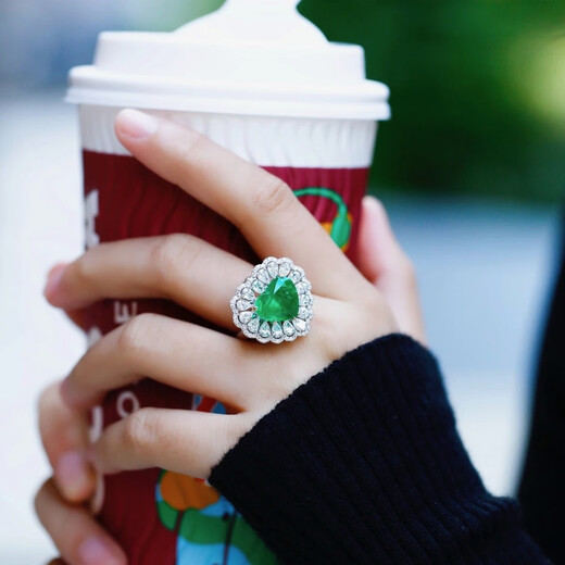 ROYALPICK emerald ring 2.54 carat necklace pendant dual-purpose diamond 18K gold collection gift for wife