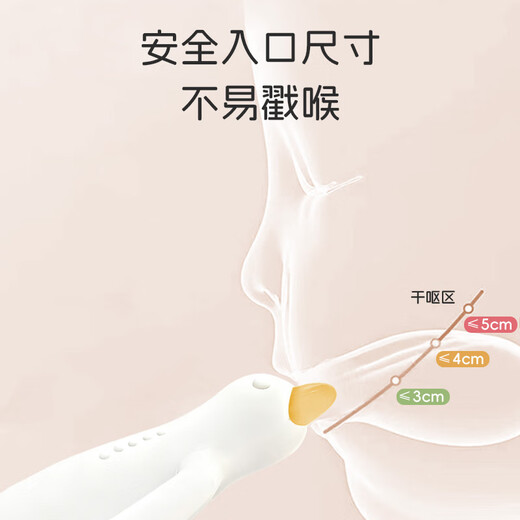 Dr. Ma's Baby Teether and Molar Stick for 4 months and above, Small Mushroom Teething Glue for Baby Small Month Old, White Goose