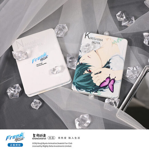 Genuine Guangu Galaxy Animation Free! Men's Swimming Club Peripheral Jewelry Mirror Cute Jewelry Cosmetic Mirror Nanase Haruka Model 6.2*8.5cm