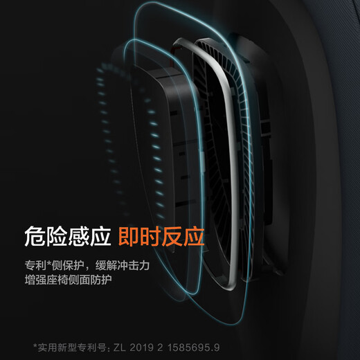 Two Rabbits Cognition Pro+ child safety seat 360-degree rotating car baby car seat Cognition Pro+ Star Dusk Gold German E1 certification