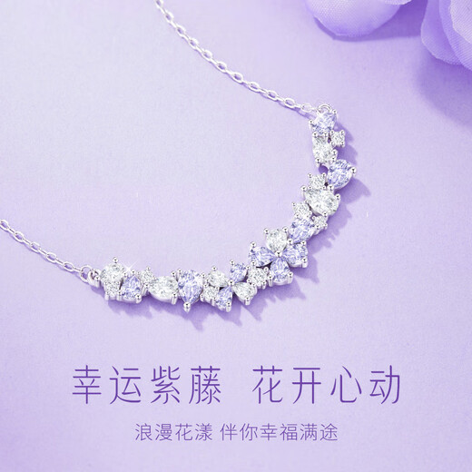 Zhen Shang Silver Necklace Women's Pendant 2025 New Birthday Gift Anniversary Niche Light Luxury High-end Sent to Girlfriend and Wife