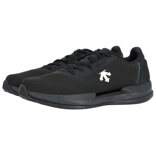 DESCENTE TRAINING series versatile, comfortable, breathable and supportive low-cut training shoes for men, black, black 40