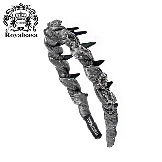 Royal sasa royal salsa silk tooth comb hair hoop imitation crystal hair bundle headband for washing and going out high head fluffy versatile hair accessories