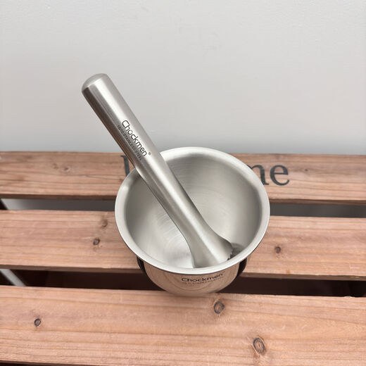 Zhuo Deming 1810 stainless steel thickened solid garlic masher stone mortar mashing jar household grinder medicine cup press garlic 1810 grinder medicine cup press garlic paste