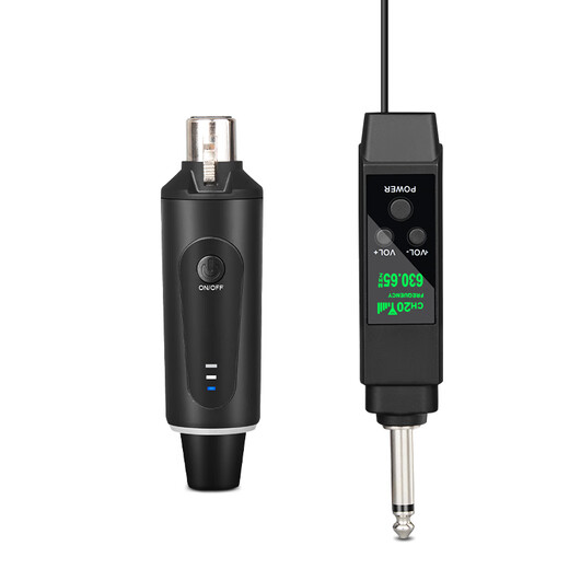 DepushengTS4 wired to wireless microphone receiver dynamic microphone high-fidelity band rehearsal resident singing live recording home karaoke explanation one-to-one wired to wireless converter (6.5 models)