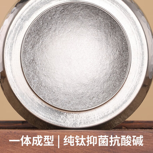 Pure titanium tea cans, sealed fresh-keeping jars, large-capacity nut jars, magnetic lids, hammer-patterned storage jars, antibacterial fresh-keeping jars