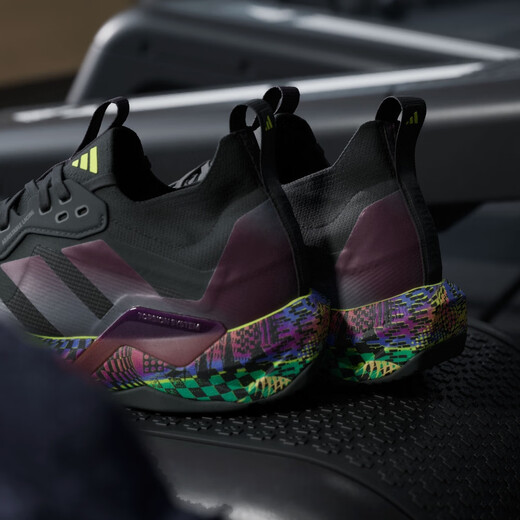 Adidas Lightning Bend RAPIDMOVE ADV 2 JS Comprehensive Training Shoes Men's Adidas Black/Aurora Metallic/Acid Yellow 42.5