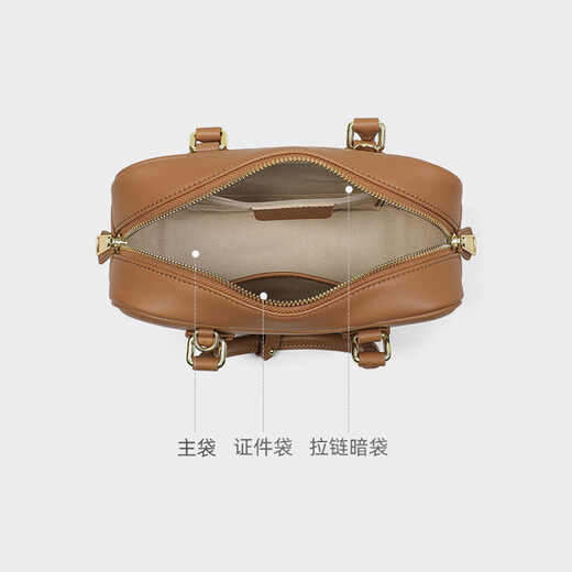 Сумки Bugatti (BUGATTI) женские роскошные сумки 2025 новая женская сумка через плечо сумка Boston подарок жене на день рождения и юбилей, золотисто-коричневая подарочная коробка