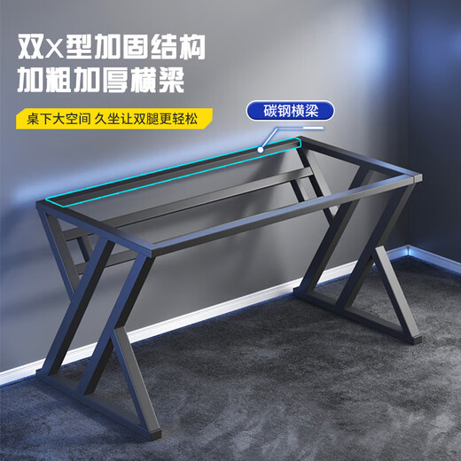 Computer table desktop home e-sports table and chair set office desk simple desk game table study writing table Snow Mountain White 120*60-Electric Jing Texture