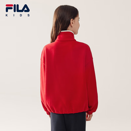 FILA Children's Clothing Sweatshirt 2026 Spring Women's and Large Children's Pullover Sweatshirt